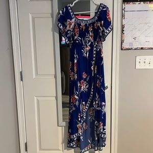 High- low floral dress